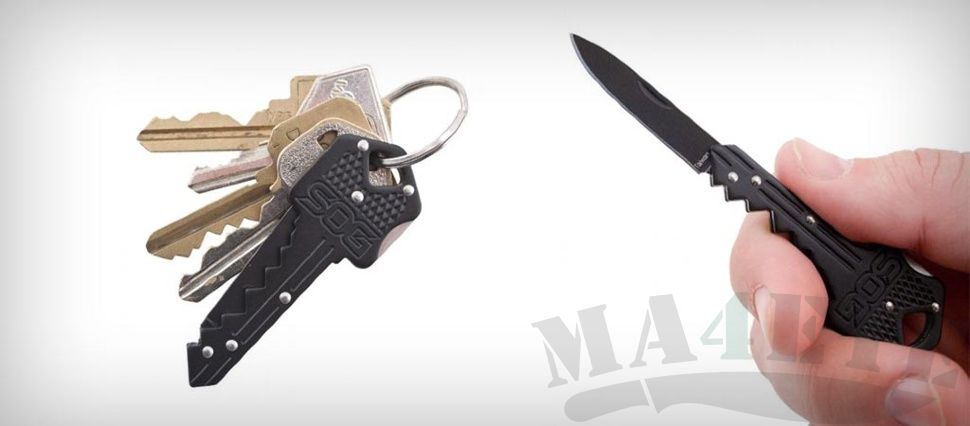 картинка Складной нож-брелок SOG Key Knife Black KEY101 от магазина ma4ete
