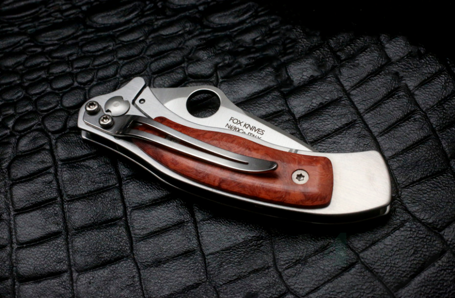 картинка Складной нож Fox Mini Spy Amboina Wood SPY2RA от магазина ma4ete