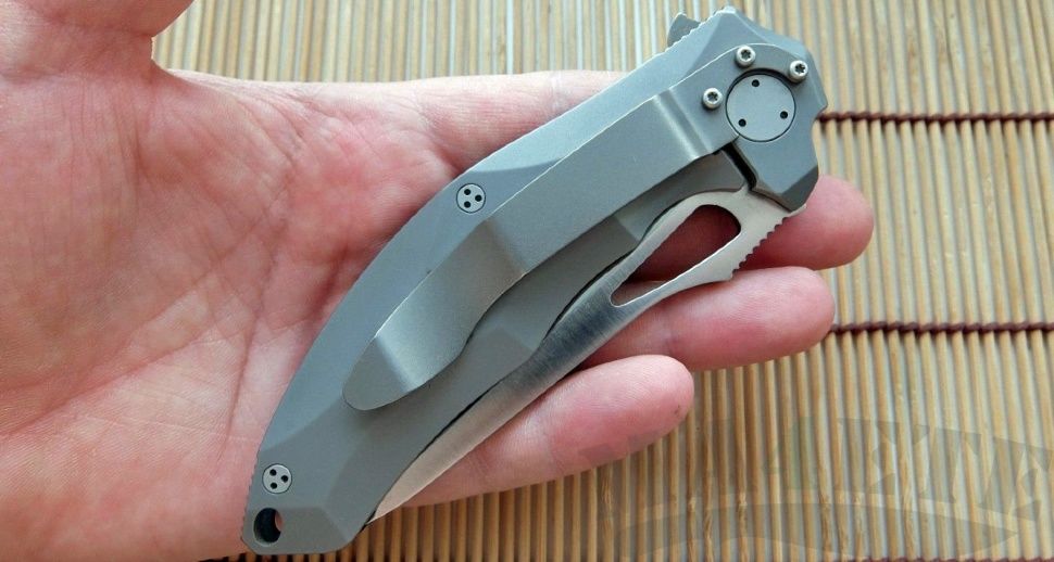 картинка Складной нож Messerkonig Darkstalker Mini Slim V2 Titanium DSFms02ti от магазина ma4ete