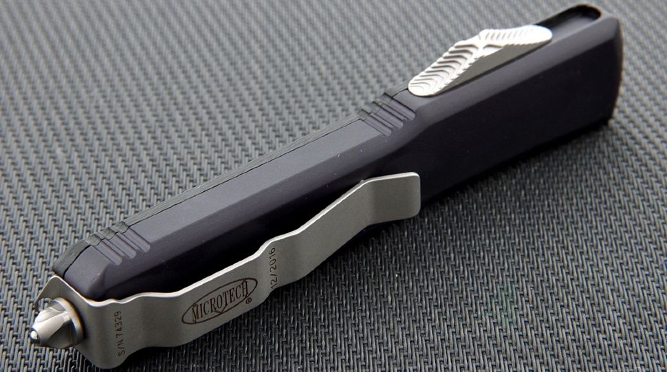 картинка Автоматический выкидной нож Microtech Ultratech T/E MT_123-1CF от магазина ma4ete