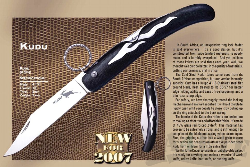 картинка Складной нож Cold Steel Kudu 20K от магазина ma4ete